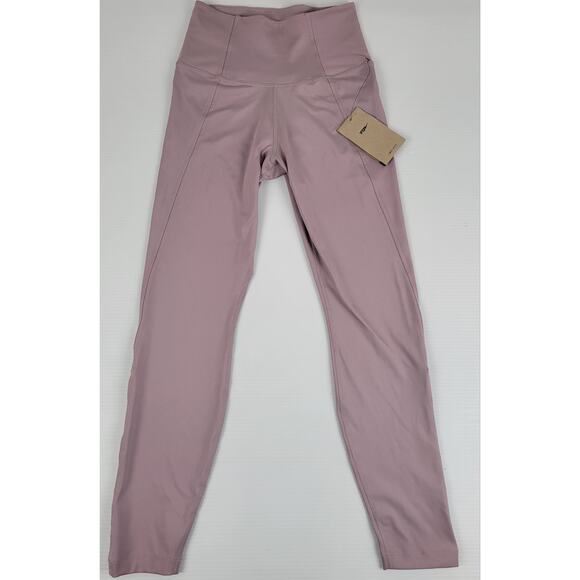 NWT Nike Womens Small Yoga High-Waist 7/8 Cut Out Leggings Purple Plum Fog Gym - Picture 1 of 12